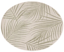 Dywan Lineo beige/verde giungla 120 cm