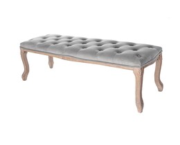Panca Isacco 114x38x46cm grigia