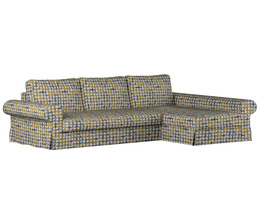 Divano letto Backabro con coprichaise longue