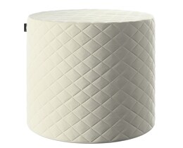 Pouf trapuntato a forma di barile