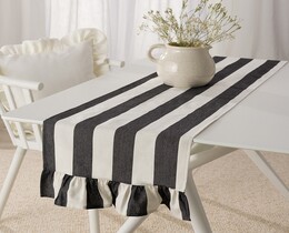 Runner da tavola con volant 40x160 cm