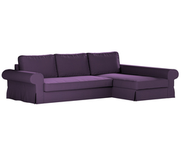Divano letto Backabro con coprichaise longue
