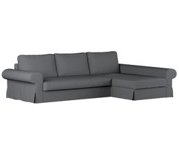 Divano letto Backabro con coprichaise longue