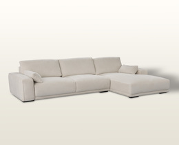 Divano Silkeborg crema bianco destra