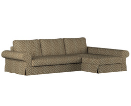 Divano letto Backabro con coprichaise longue