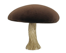 Dekoracja Velvet Fungo 17 cm marrone