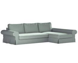 Divano letto Backabro con coprichaise longue