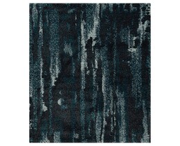 Dywan Softness quasi nero/blu pavone 120x170cm