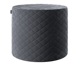 Pouf trapuntato a forma di botte