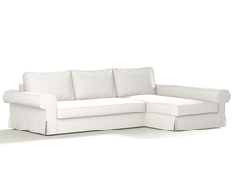 Divano letto Backabro con coprichaise longue