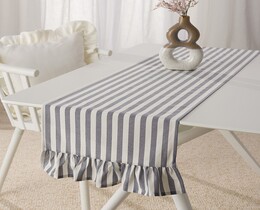 Runner da tavola con volant 40x160 cm