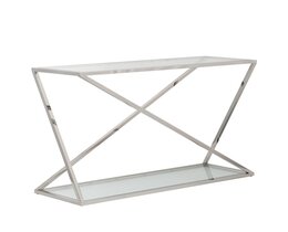 Consolle Vertigo argento 120x40x80cm