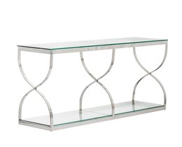Consolle Dubai argento 140x40x80