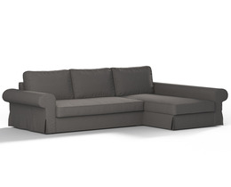 Divano letto Backabro con coprichaise longue