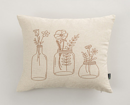 Fodera per cuscino Rustic Bloom 45x45 cm