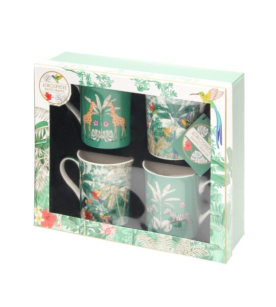 Set mugs Exotic 4 pcs
