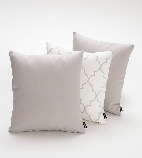 Set cushion covers 3 pcs Cotton Panama 03