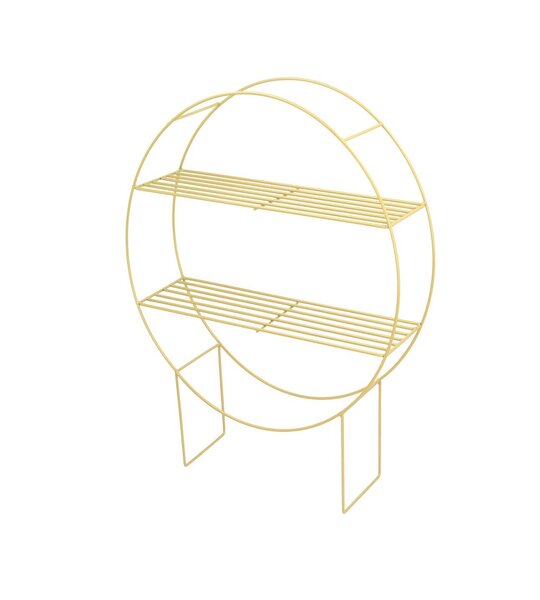 Shelf-stand Chicago gold height60,5cm