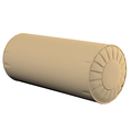 Bolster Cushion with Pleats