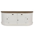 Chest of drawers Brighton 4 doors + 2 drawers white&natural